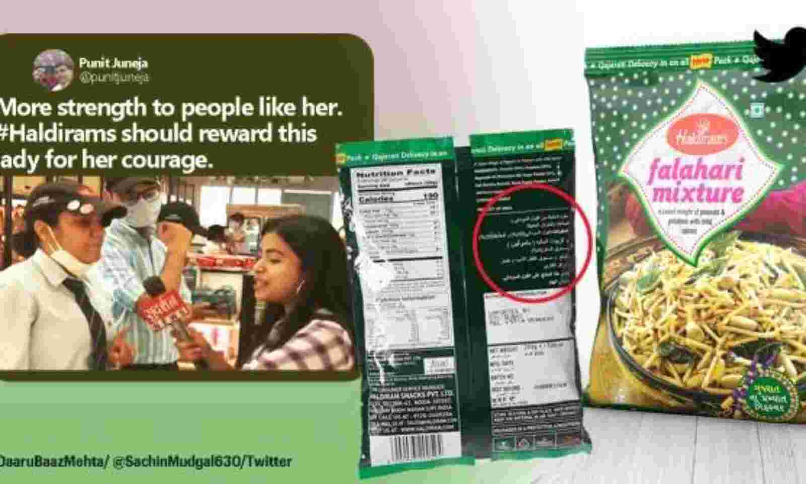 Haldiram in trending topics on Twitter after reporter heckles employee on camera