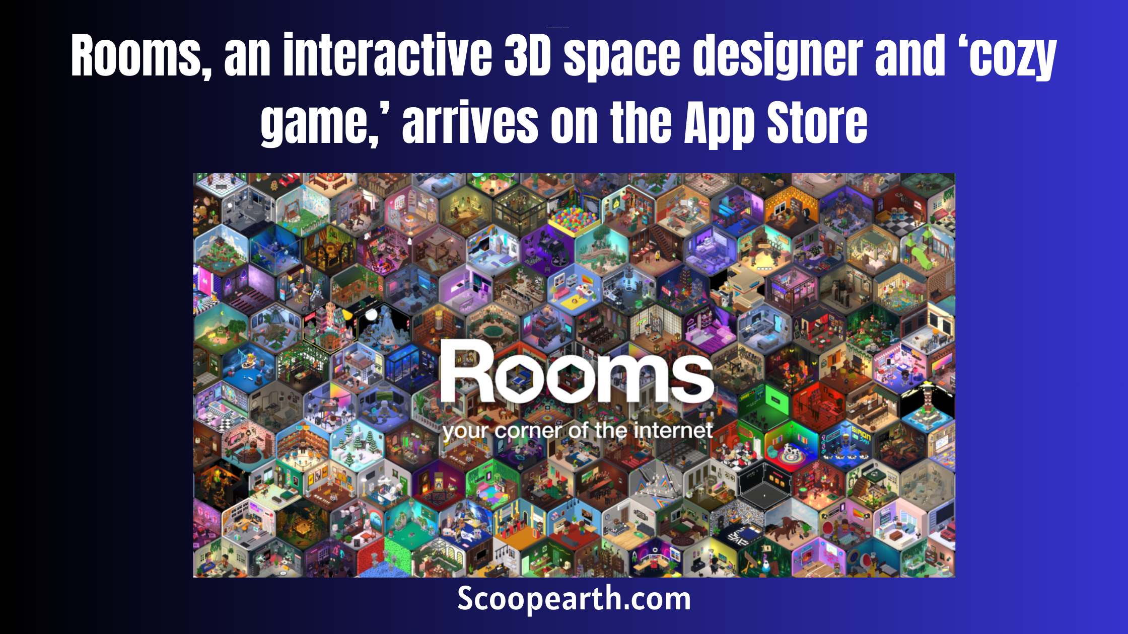 Rooms, an interactive 3D space designer and 'cozy game,' arrives