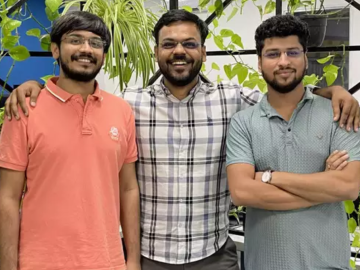 L-R: Clean Electric CTO Abhinav Roy, cofounder and CEO Akash Gupta, and CPO Ankit Joshi.