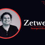 Zetwerk logo and smiling person portrait