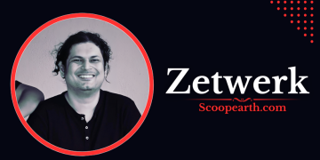 Zetwerk logo and smiling person portrait