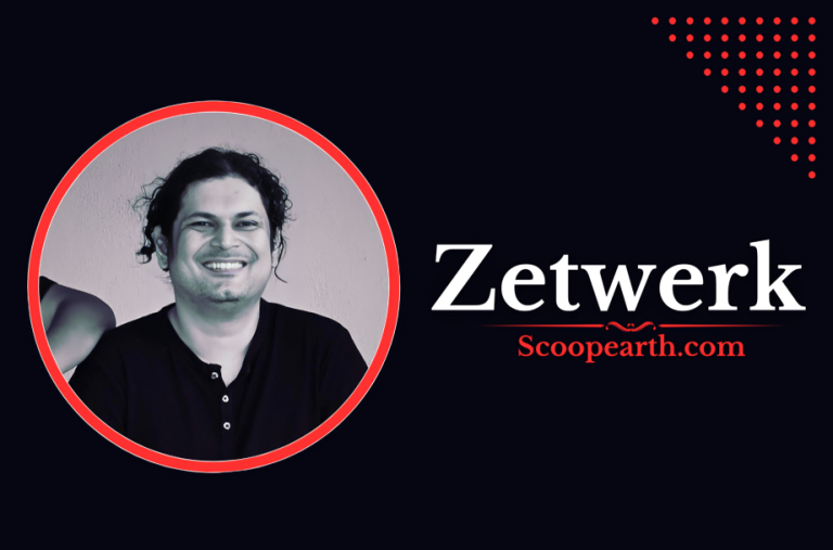 Zetwerk logo and smiling person portrait