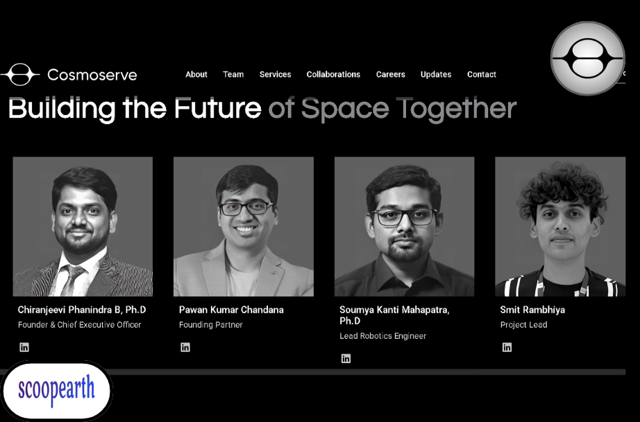 Cosmoserve Space Hyderabad-based startup secures $3.17 million pre-seed funding led by Alan Rutledge