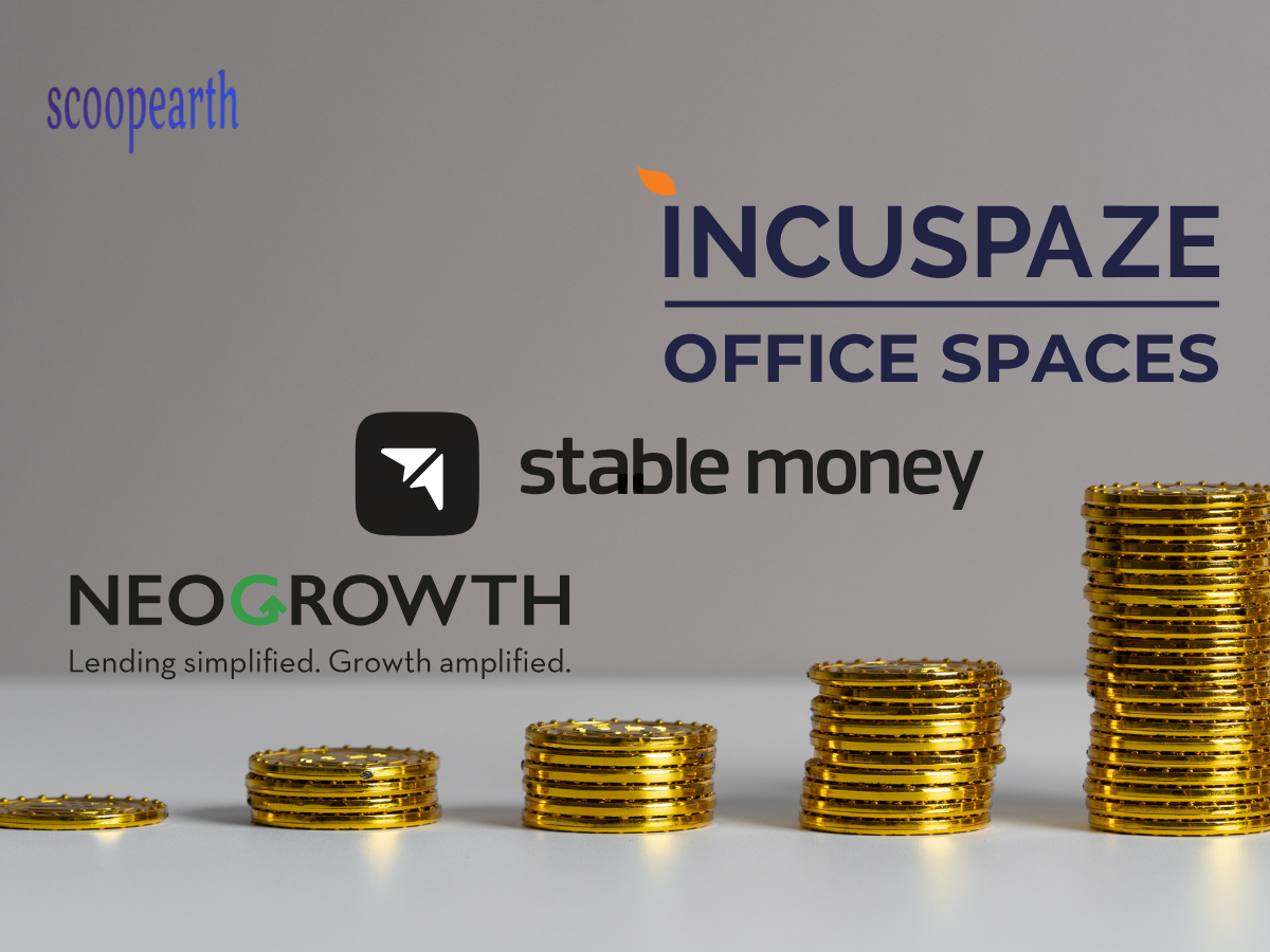 Indian startups raise $43 million this week with NeoGrowth, Stable Money, and Incuspaze leading key funding rounds and investment activity.