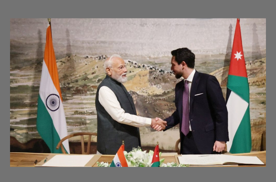 PM Modi calls for India–Jordan economic partnership