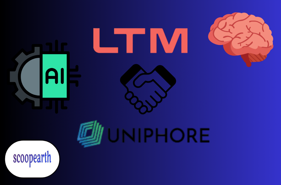 "LTM and Uniphore strategic partnership announcement for domain-specific AI integration in business operations."