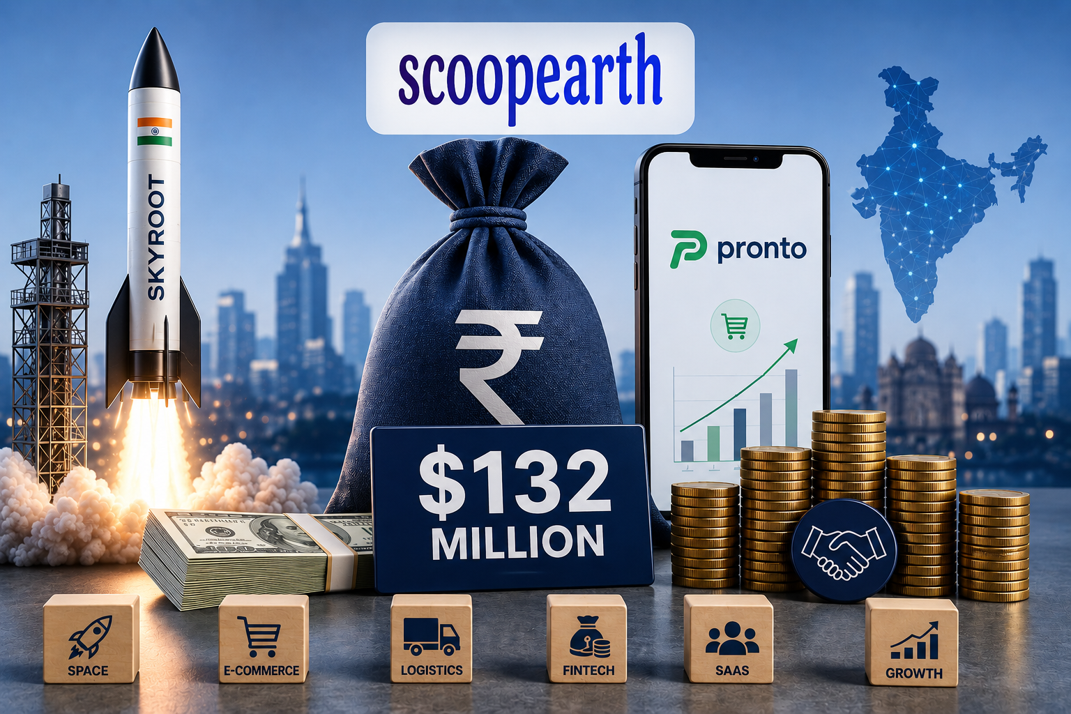 Indian startups including Skyroot and Pronto secure $132 million in weekly funding rounds
