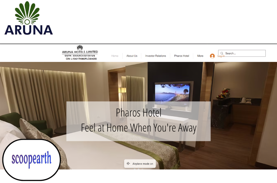 Aruna Hotels standalone financial results highlighting a 62.75% decline in net profit in the March 2026 quarter.
