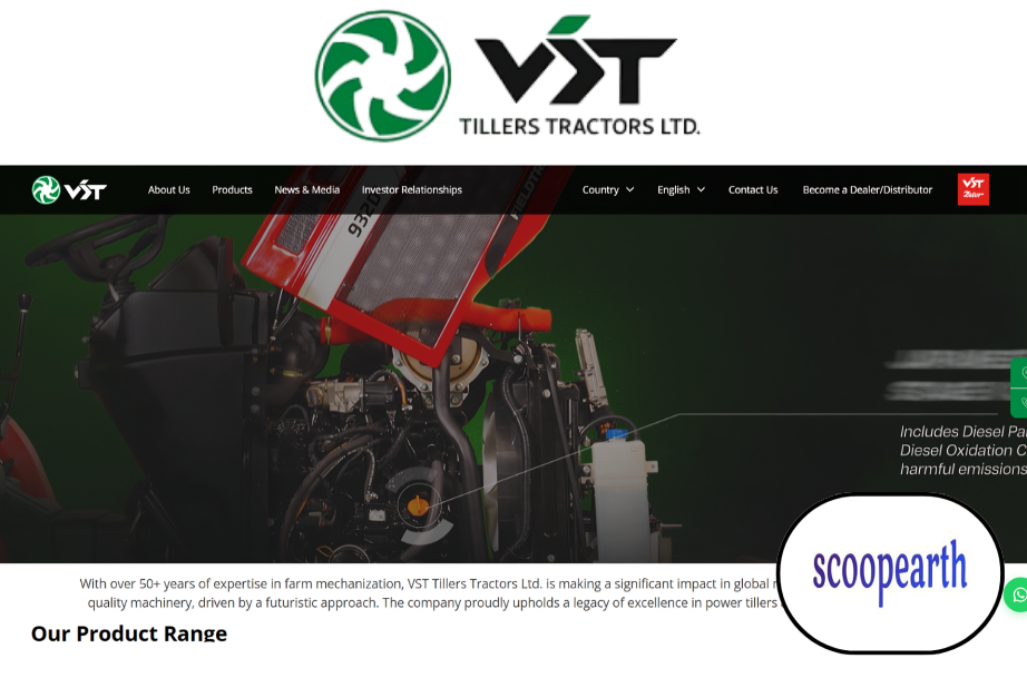 VST Tillers Tractors sales growth report showing a 28% increase in May 2026.