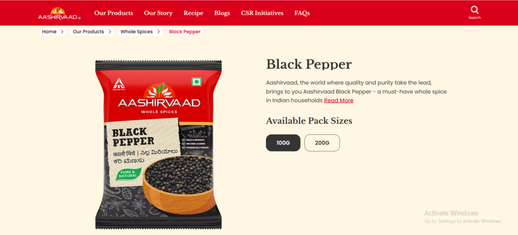 Aashirvaad Spices