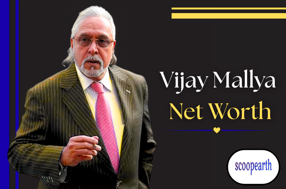 Vijay Mallya portrait for biography, career, net worth, and business journey