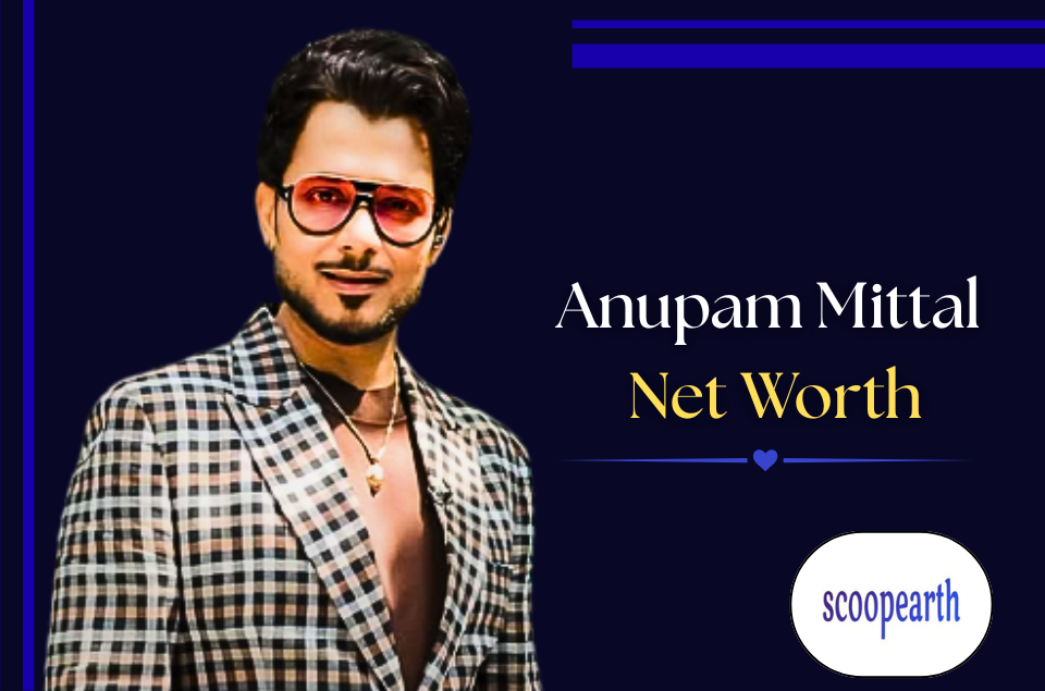 Anupam Mittal, founder of Shaadi.com and Shark Tank India investor, highlighting his net worth, biography, family, education, career, and investment journey