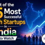 Successful Tech Startups in India featuring India's leading technology startups driving innovation in AI, fintech, SaaS, EV, and digital transformation.