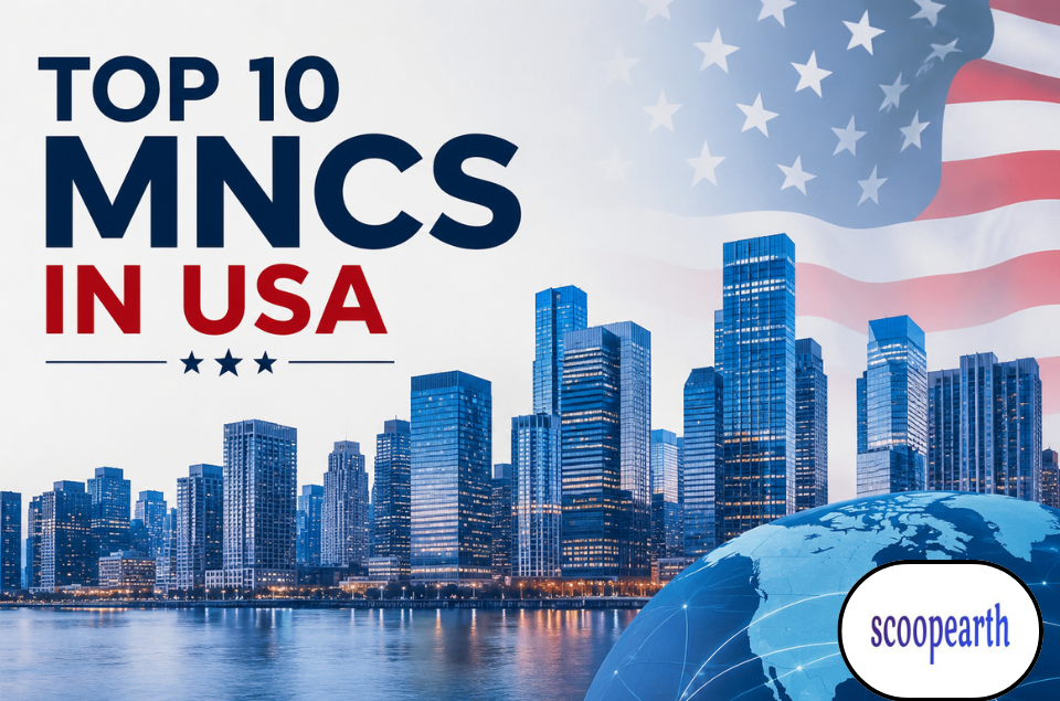 Top 10 MNCs in USA 2026 featuring leading multinational companies