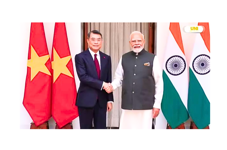 Narendra Modi meets Vietnam Prime Minister Le Minh Hung at the 18th BRICS Summit