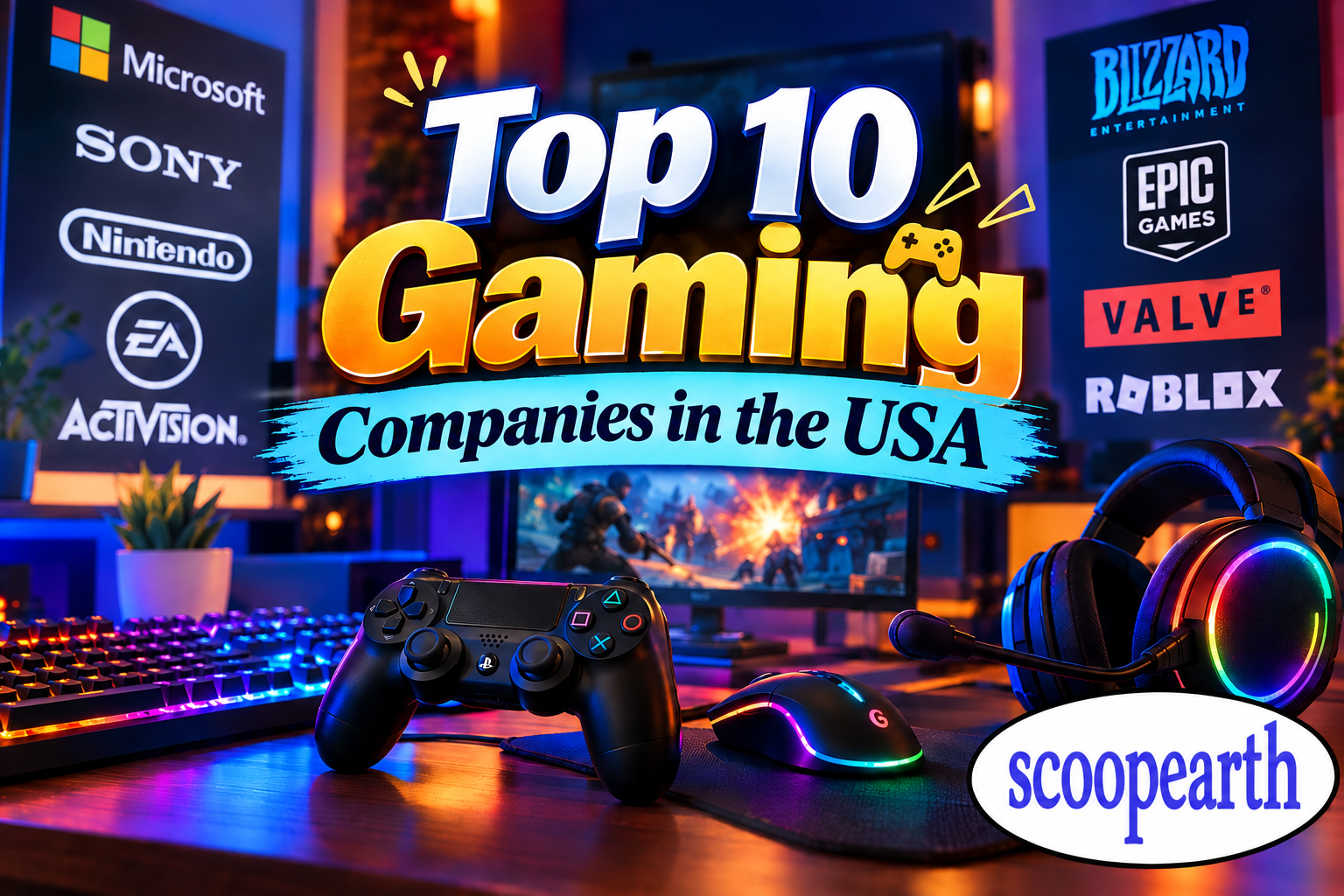Top 10 Gaming Companies in USA