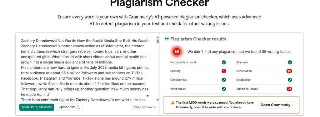 plagiarism checker