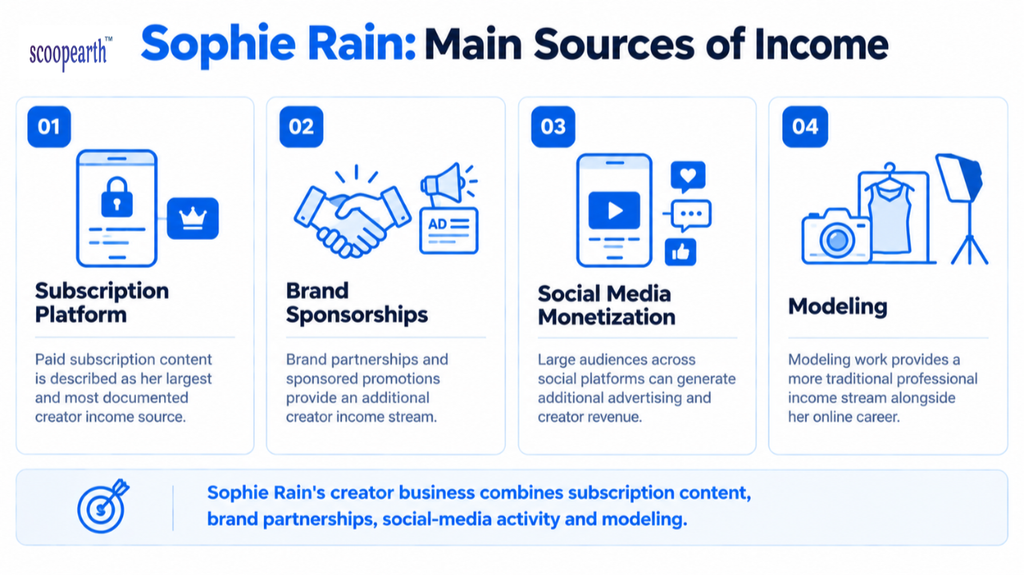 Sophie Rain : Main Sources of Income
