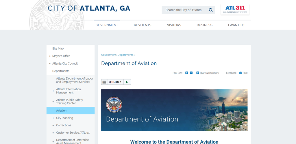 City of Atlanta Department of Aviation