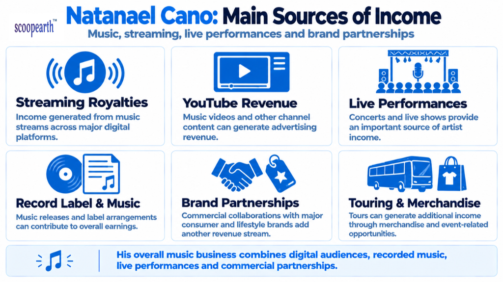 Natanael Cano: Main Sources of Income