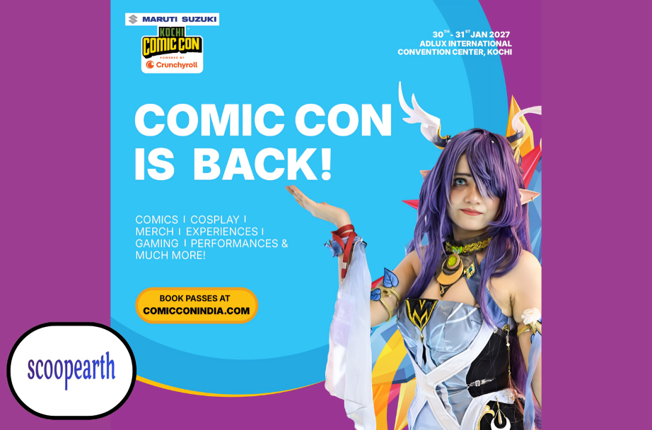 Kochi Comic Con 2027 promotional banner for the January 30–31 pop-culture event
