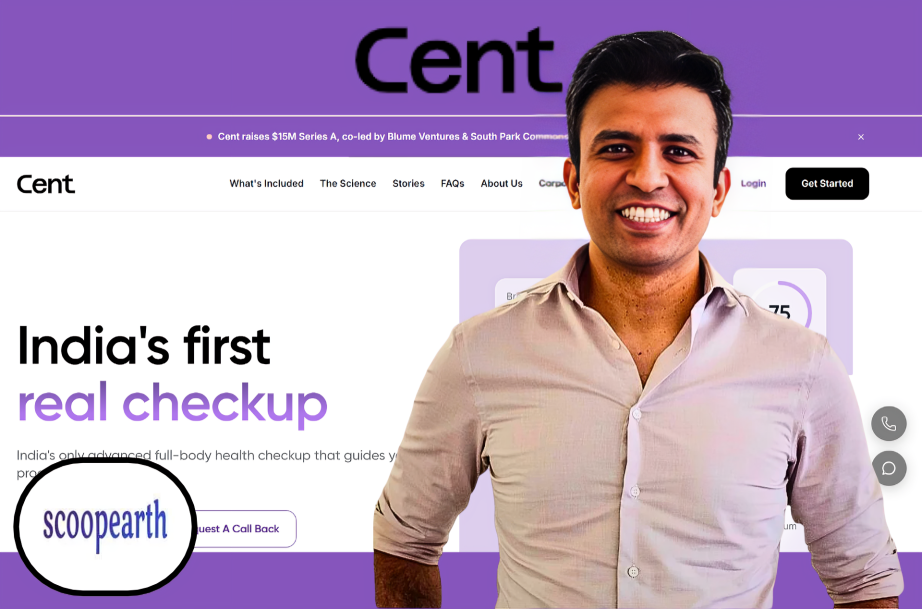 Cent raises $15 million in Series A funding co-led by Blume Ventures and South Park Commons
