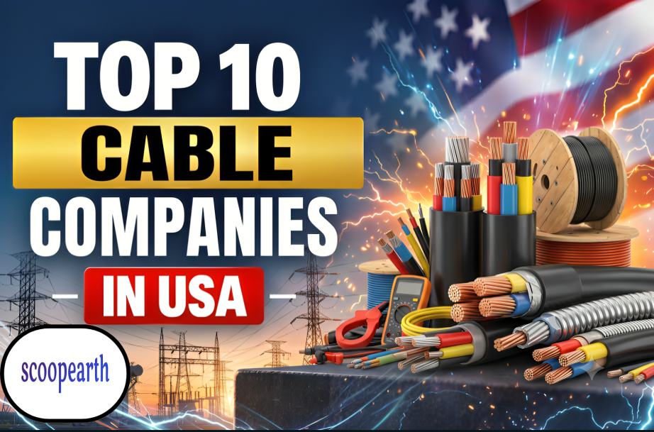 Top 10 cable companies in the USA featuring cable television and internet connectivity