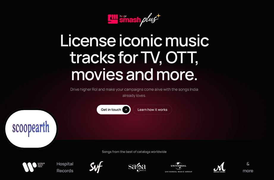 Hoopr launches Hoopr Smash Plus for music sync licensing in TV commercials, OTT and films