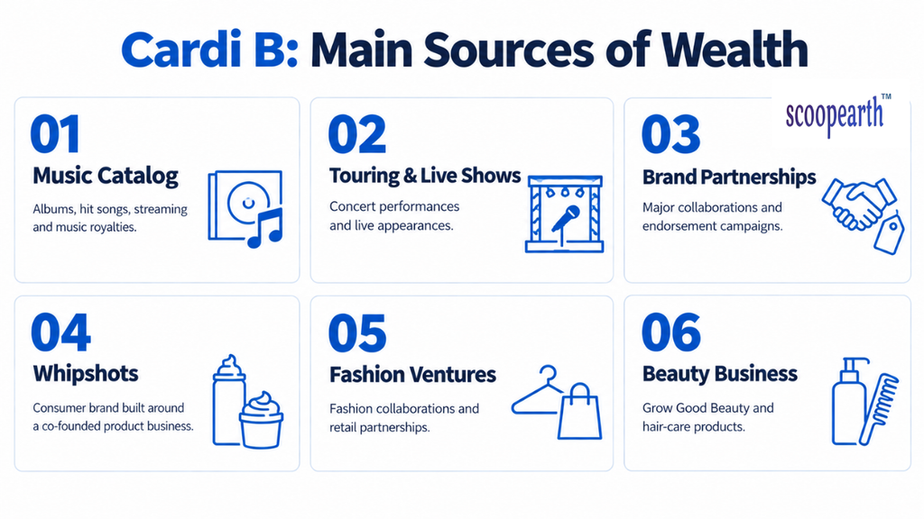 Cardi B: Main Sources of Wealth